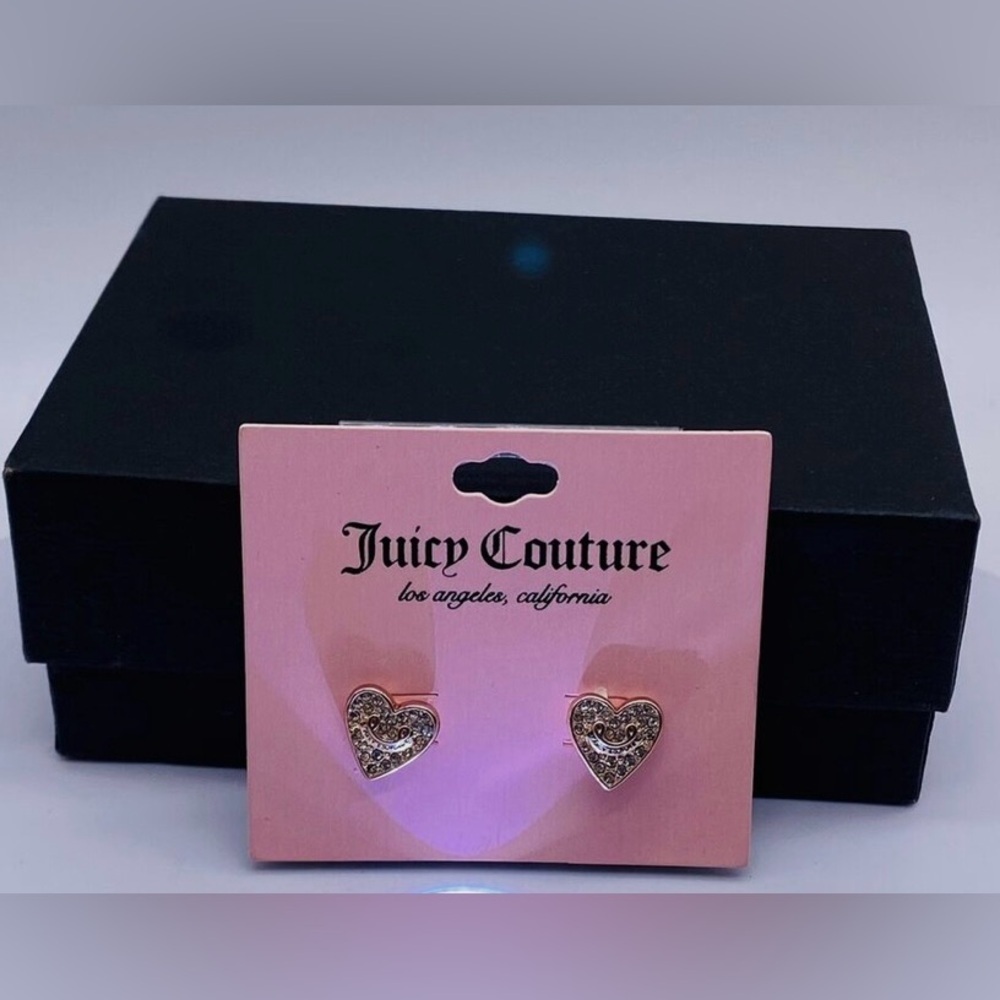 Juicy Couture Heart rhinestones, Earrings